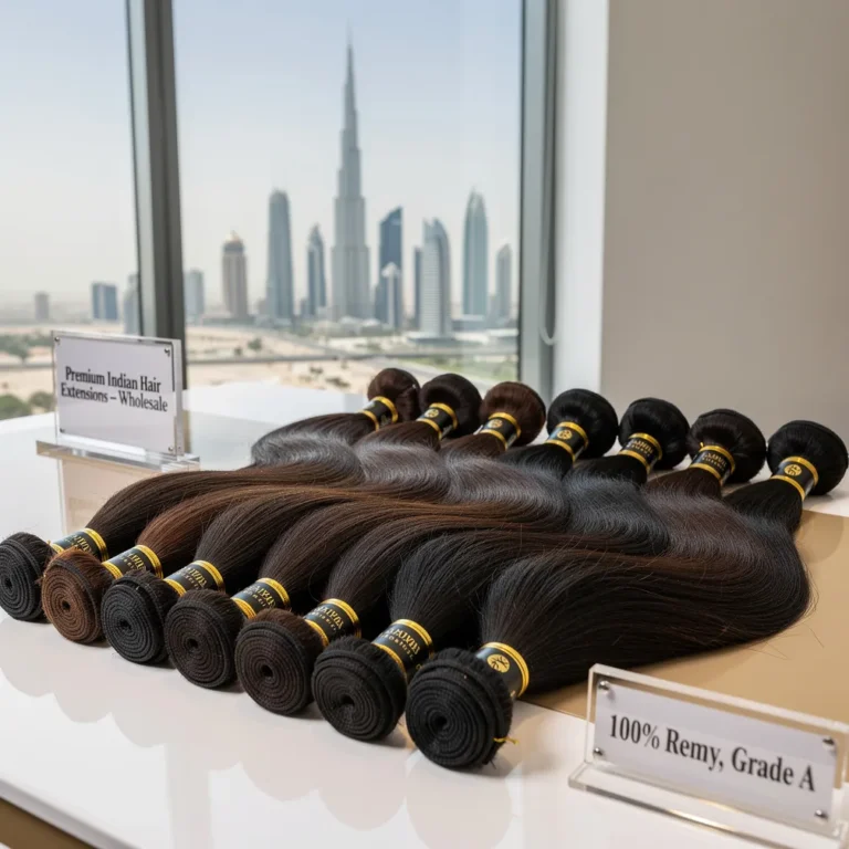 Wholesale Hair Extensions for UAE and Middle East — Indian Supplier Guide [2026]