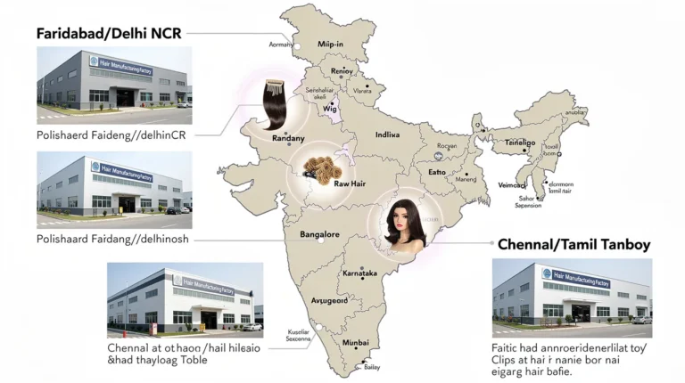 India Wholesale Hair Extensions Regions — Sourcing Map [2026]