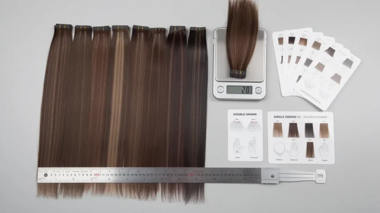Wholesale Hair Extensions Length Grading — Inches, Weight & Drawn Types