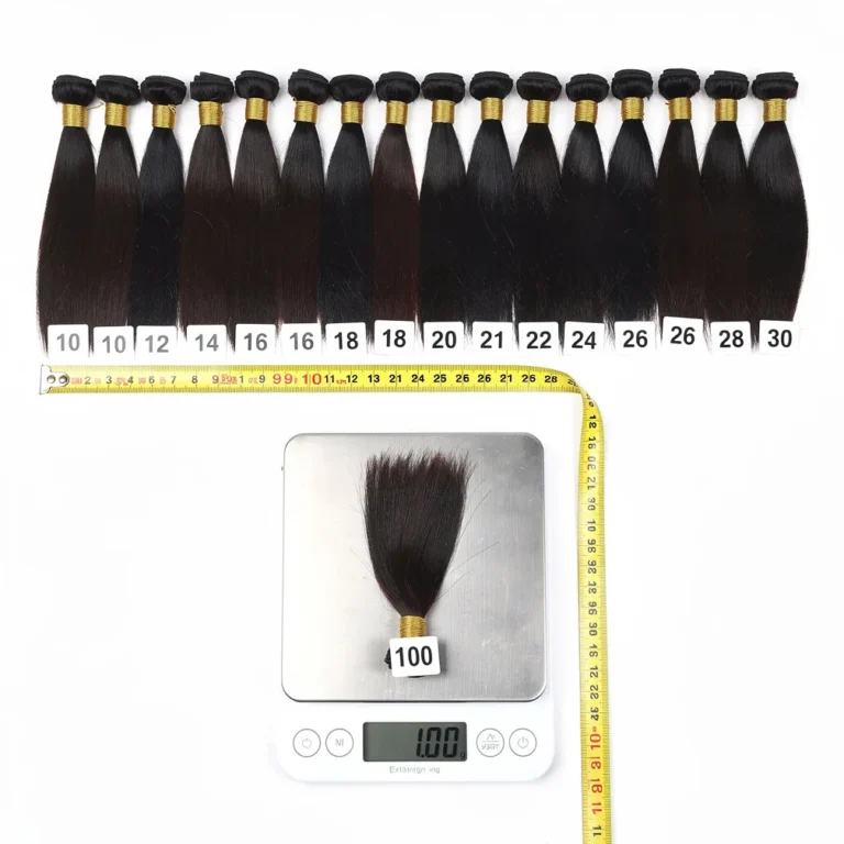 Hair Extension Weight and Length Guide — Reference for Wholesale Buyers