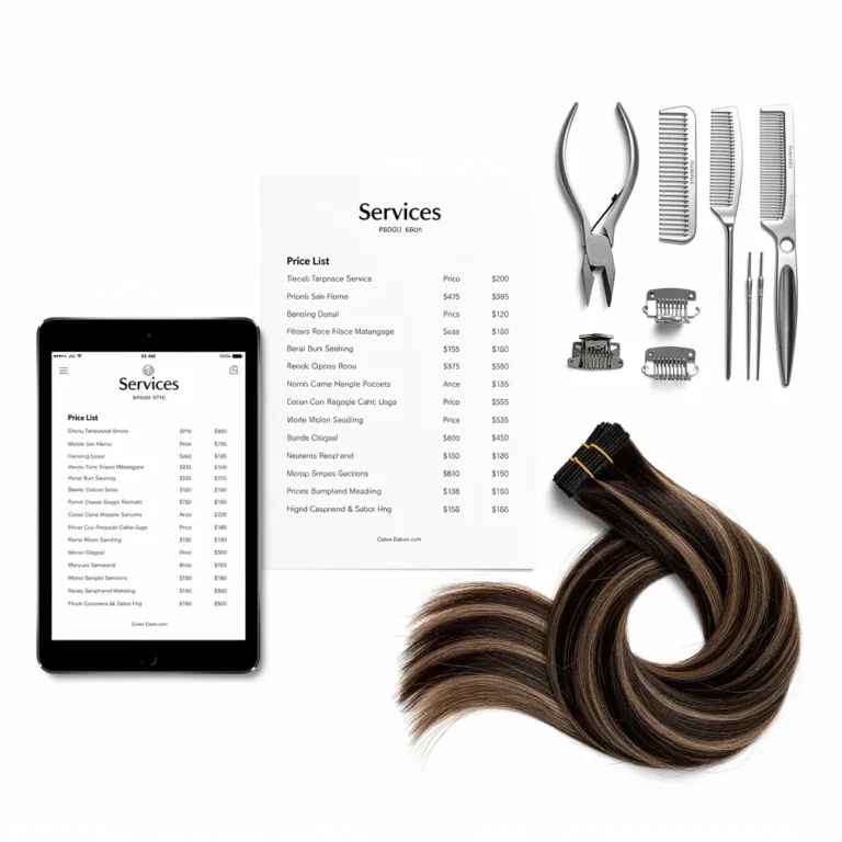 Hair Extension Salon Menu — How to Price Extensions for Maximum Profit [2026]