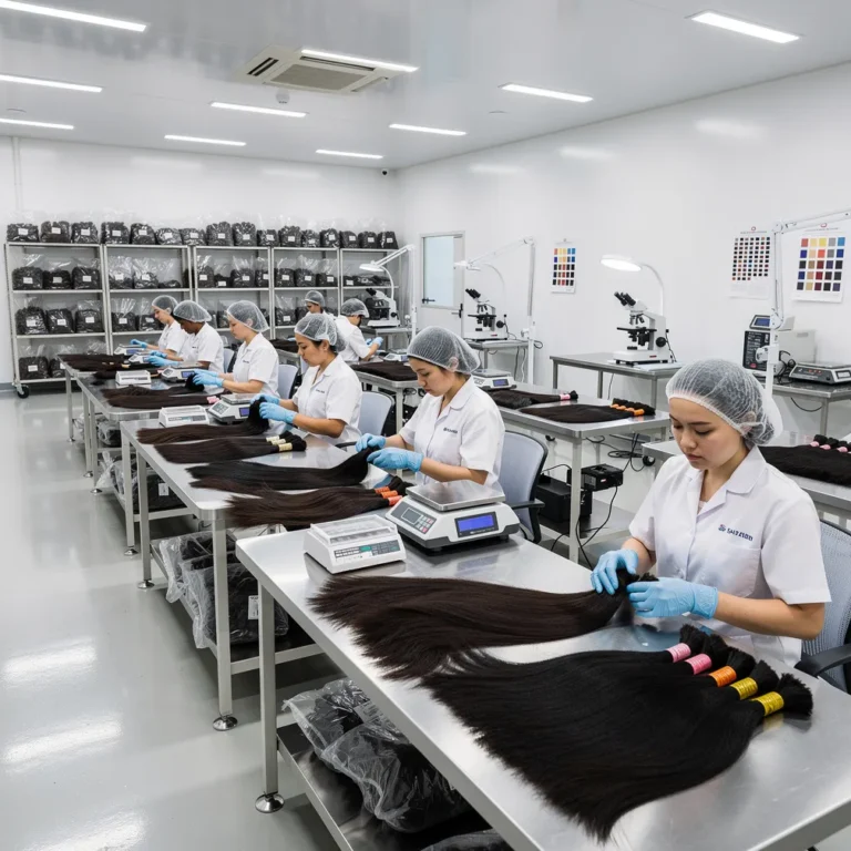 Hair Extension Manufacturing Process Step by Step [Factory Guide 2026]