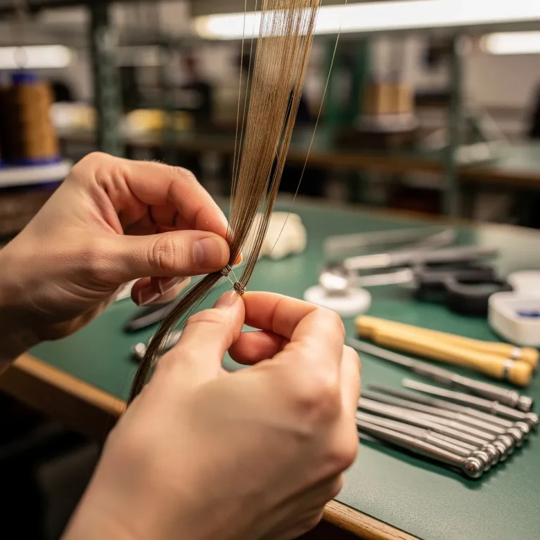 Hand Tied Weft Hair Extensions Making Process — Premium Manufacturing Guide