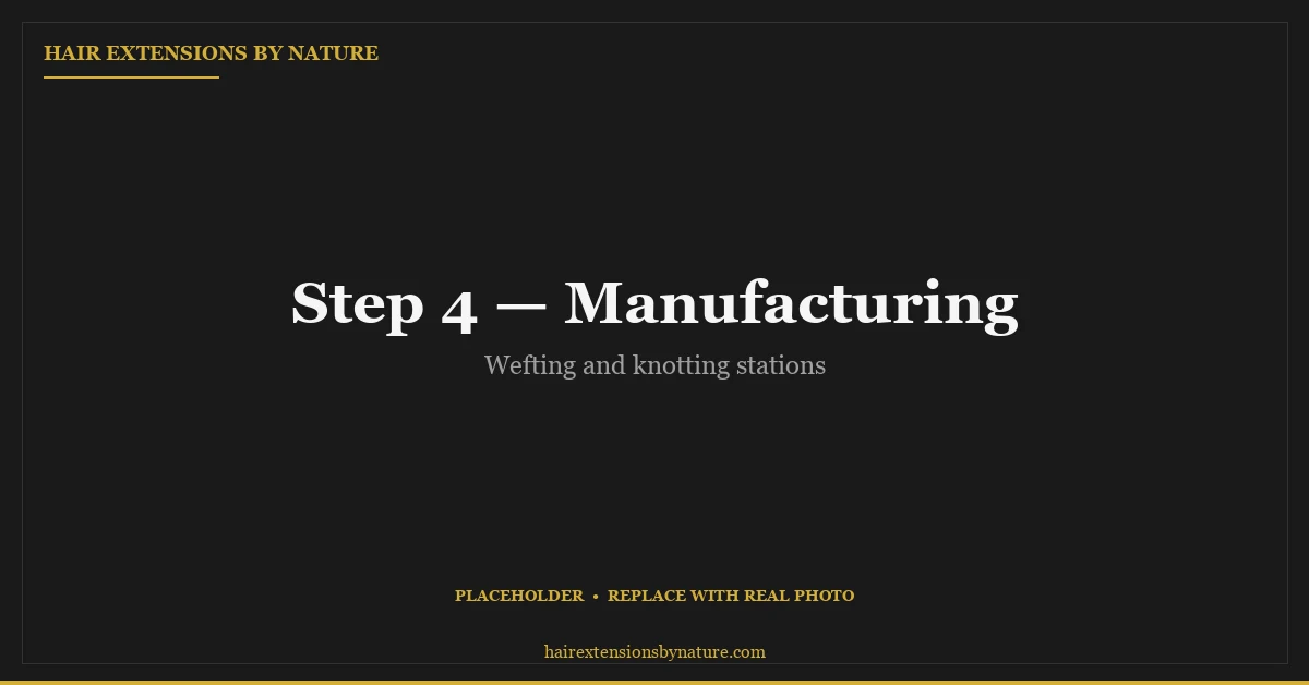 Step 4 — Manufacturing